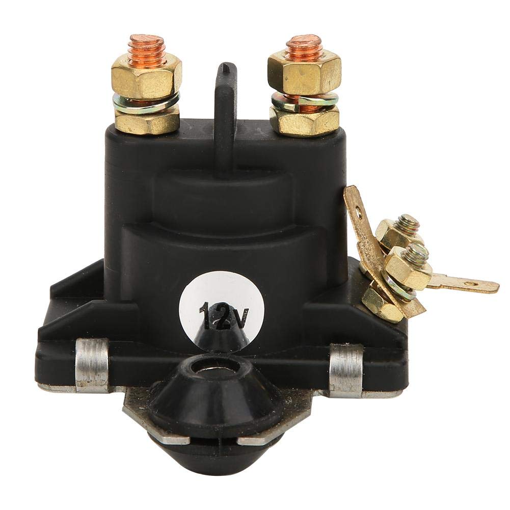 KIMISS 12V Schwarz Starterrelais Marine Startrelais für 25-40 PS 4-Takt Motor Außenborder Teile 65W-81941