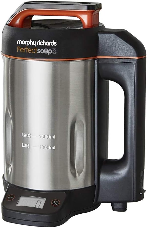 Morphy Richards 1.6L Perfect Soup Maker with Integrated Scales, Easy Clean, Keep...