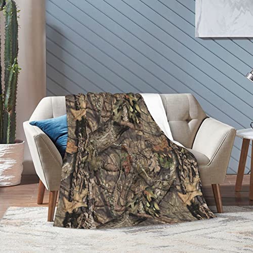 Funacola Camo Hunting Camouflage Forest Throw Blanket Super Soft Warm Bed Blankets For Couch Bedroom Sofa Office Car thumb #1