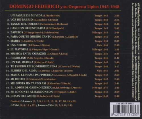 Domingo Frederico Y Su Orquesta Tipica