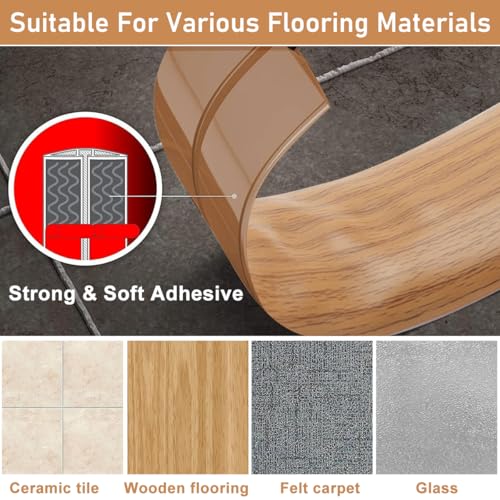 Image of HASTHIP 6.6FT Floor Cord Cover Self Adhesive Cord Hider Floor Cable Management Electric Cord Covers Cuttable Cord Protector Sleeve PVC Rubber Cable Protector Power Cable Protector