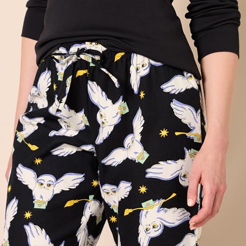 Amazon Essentials Harry Potter | Looney Tunes Women's Lightweight Flannel Pant and Long-Sleeve T-Shirt Sleep Set3