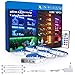 Produktbild RGB LED Unterbauleuchte, 6 PCS x 50cm LED Strip Schrankleuchte Set, Farbwechsel Led Strip mit Fernbedienung und Netzteil DIY Licht, Schrank, Schreibtisch, Fernseher, Led Streifen Beleuchtung,MEHRWEG