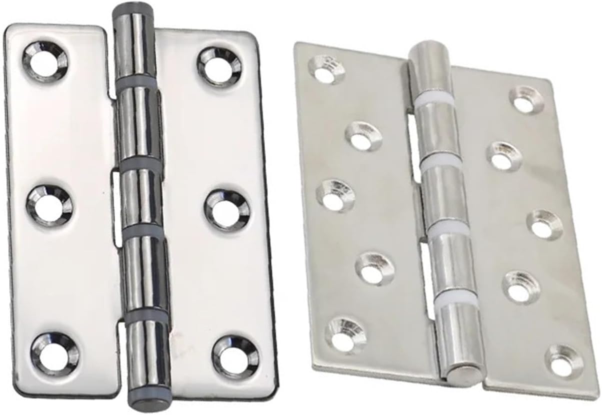 304 Stainless Steel Folding Silent Hinge Transportation Equipment Ship Cabinet Electrical 1Pcs(55.6mmX32mm)