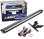 iJDMTOY Lower Grille Mount 30-Inch LED Light Bar Compatible with 2014-21 Toyota Tundra, Includes (1) 150W High Power CREE LED Lightbar, Lower Bumper Opening Mount Brackets & On/Off Switch Wiring Kit