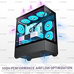 FOIFKIN F1 PC Case - Pre-Installed 6 PWM ARGB Fan, ATX Mid-Tower Computer case, Gaming PC Case, Type-C, 360mm Radiator Support, FOIFKIN (Black) - Image 3