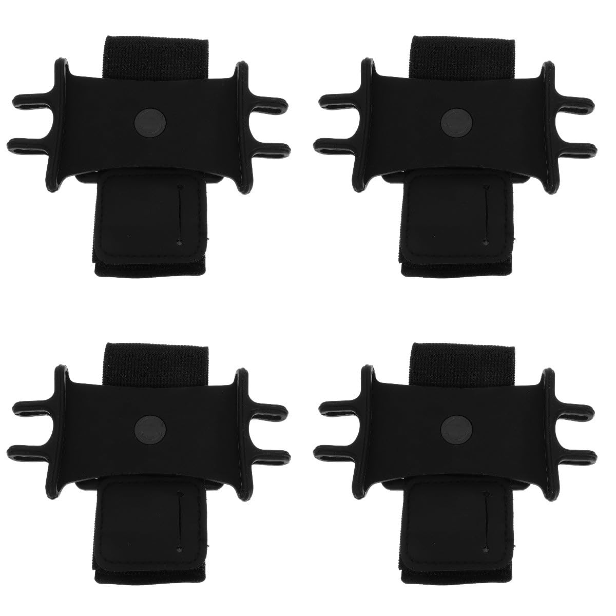 DOITOOL 16 Pz braccialetto del cellulare porta cellulare polso giarrettiere del braccio cordino bande supporto per il braccio del telefono cellulare fascia da braccio sportiva nylon Black