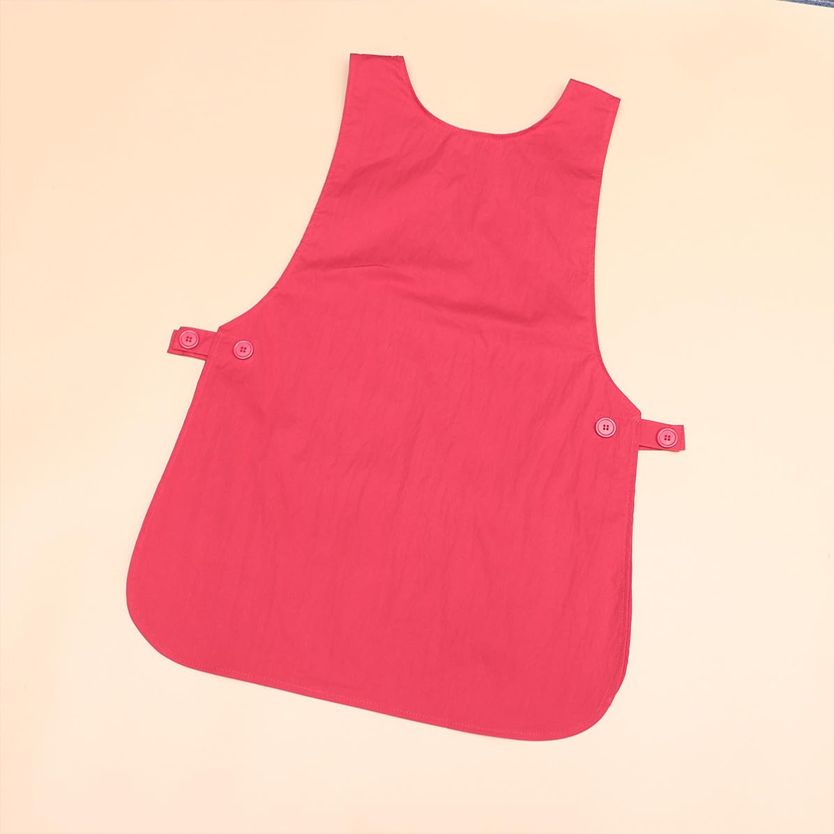 Alasum Delantal de Peluquería Rojo para Estilistas Protección Multiusos y Fibra Resistente, Adecuado para Uso Comercial en Salones de Belleza