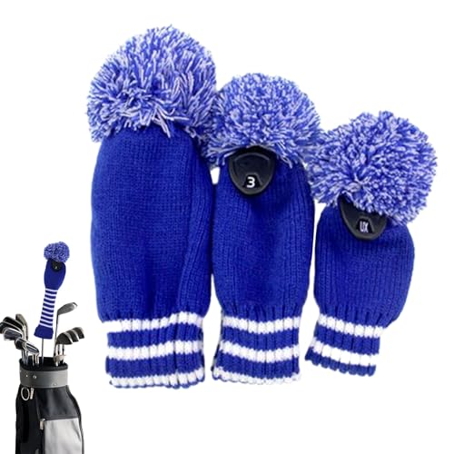 Couvre-tête de driver de golf en tricot souple pour clubs et bois de parcours