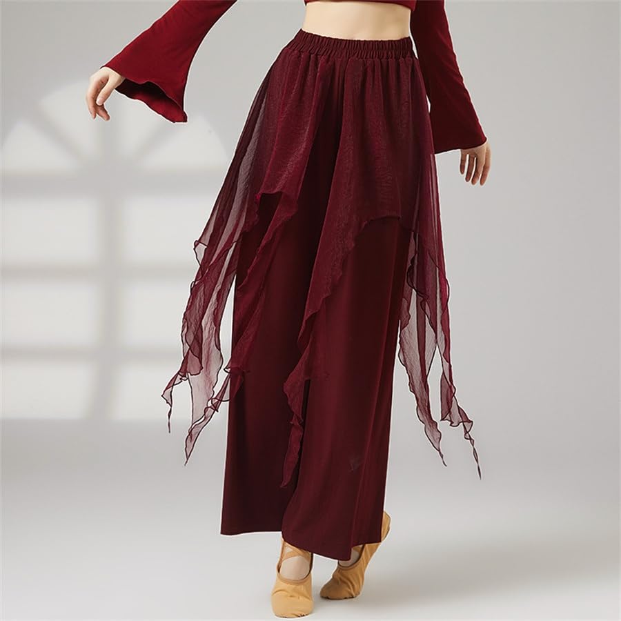 Pantalon de danse moderne pour femmes en polyester fluide - 4
