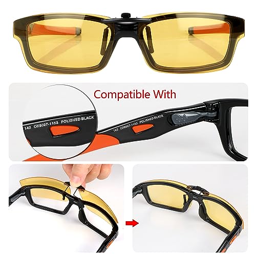 Image of Polarized CLIP-ON Sunglasses for Oakley Crosslink OX8027 53x17