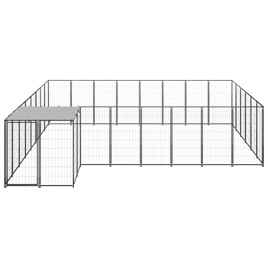 Forniture per animali domestici Cuccia per cani Nero 15,73 m Acciaio Animali e forniture per animali domestici