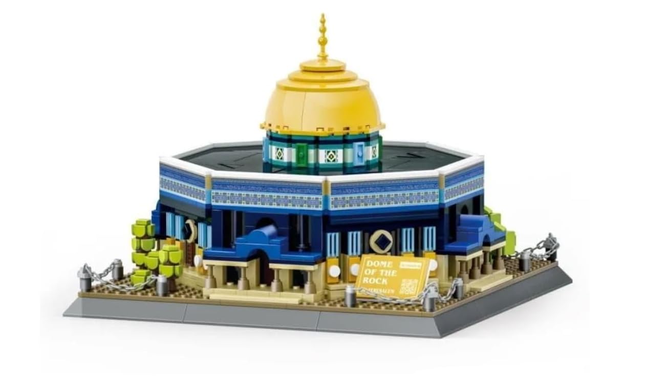 Assembled WANGE Dome of the Rock Jerusalem Building Set
