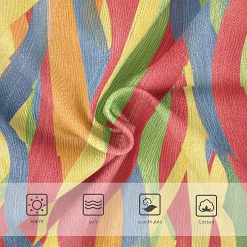 Joisal Print Girls Underwear Toddler 2t Cotton Panties Little Girl Vibrant Colorful Lines Rainbow Briefs Underpants3