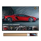 Tolle Wanddekoration EuroGraphics Lamborghini Aventador 750-4 SV Poster, Papier, 36 x 24 inch