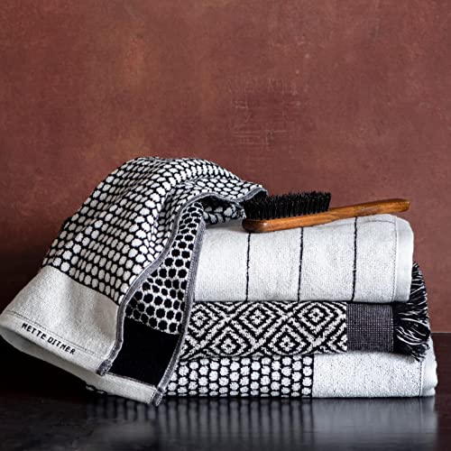 Mette Ditmer - Badetuch Marokko 70 x 140 cm - Schwarz/Grau