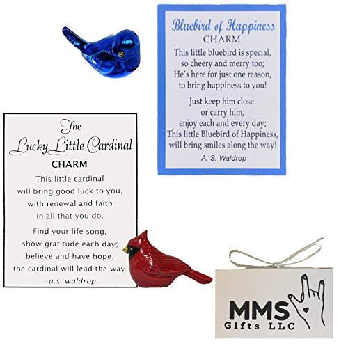 MMS Gifts Pocket Charms with Story Cards 1 Bluebird of Happiness, 1 Bluebird