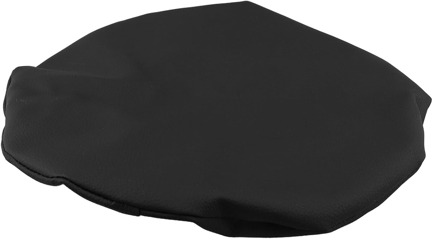 Stool Seat Cover Replacement Cushion for Bar Stools Elastic Design Artificial Leather Slipcover Comfortable Chair Seat and DIY in Black
