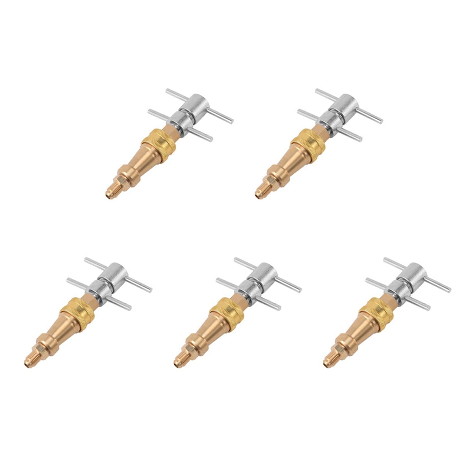 Compatibile con idropulitrice ad alta pressione, connettore in ottone con attacco rapido for frigorifero FNPT da 1,4 pollici, confezione da 5.