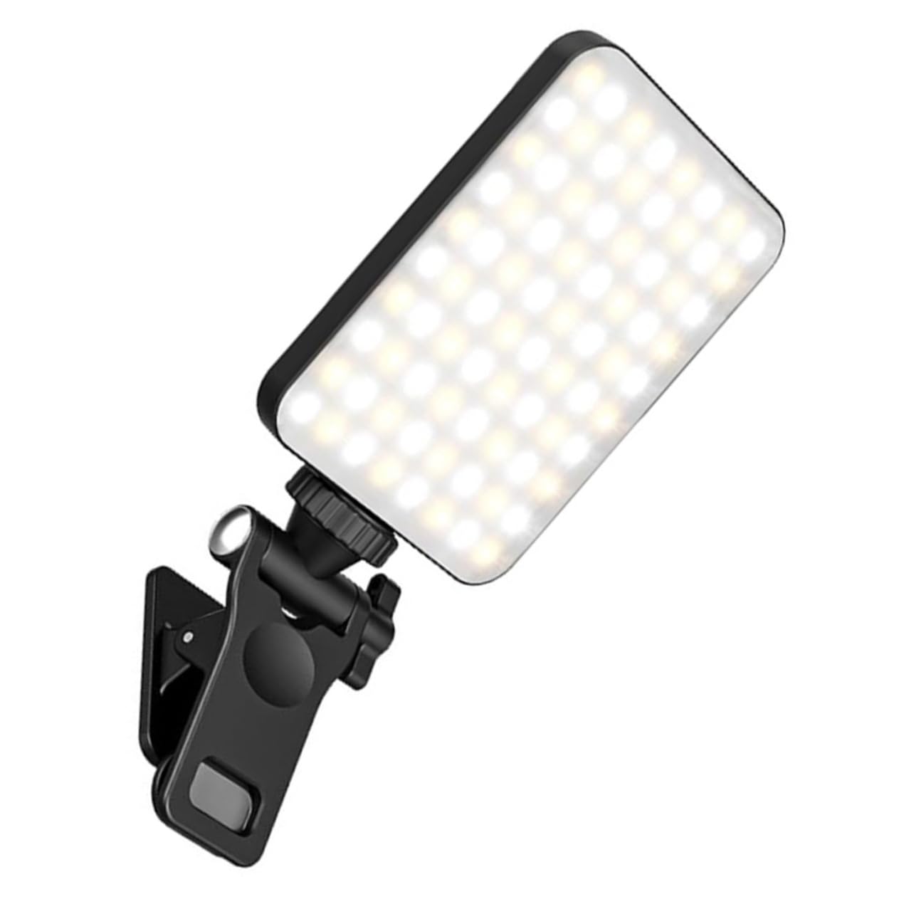 HOMSFOU Portable Led Camera Light Selfie Light Clip for Phone Laptop Tablet Settings for Online Education Video Calls