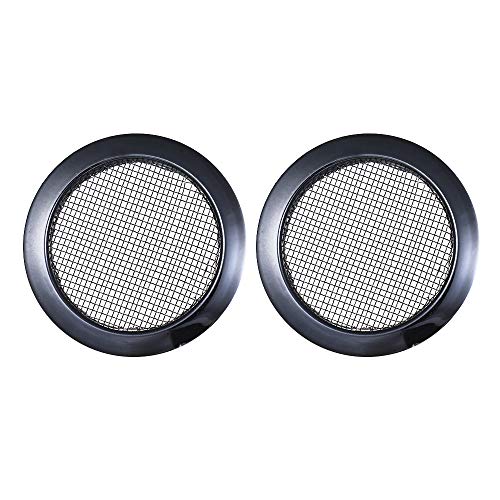 Insertos de furo, Romacci 2pcs inserções de orifício de som com tela preta para guitarras de caixa d