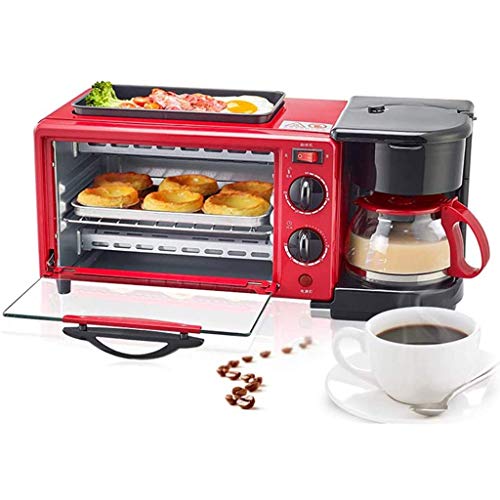 Multifunktions-Elektroofen DREI-in-Eins-Frühstücksmaschine Kleine Kaffeemaschine Automatischer Toaster Elektrische Bratpfanne Sandwich Toaster