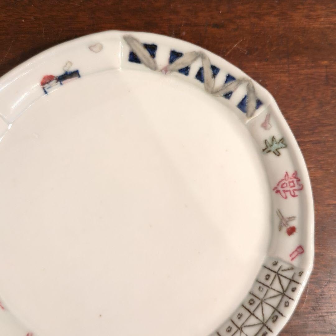 Amazon.co.jp: 砥部焼 生石窯 西山千代子 貼り合わせ t03 : おもちゃ