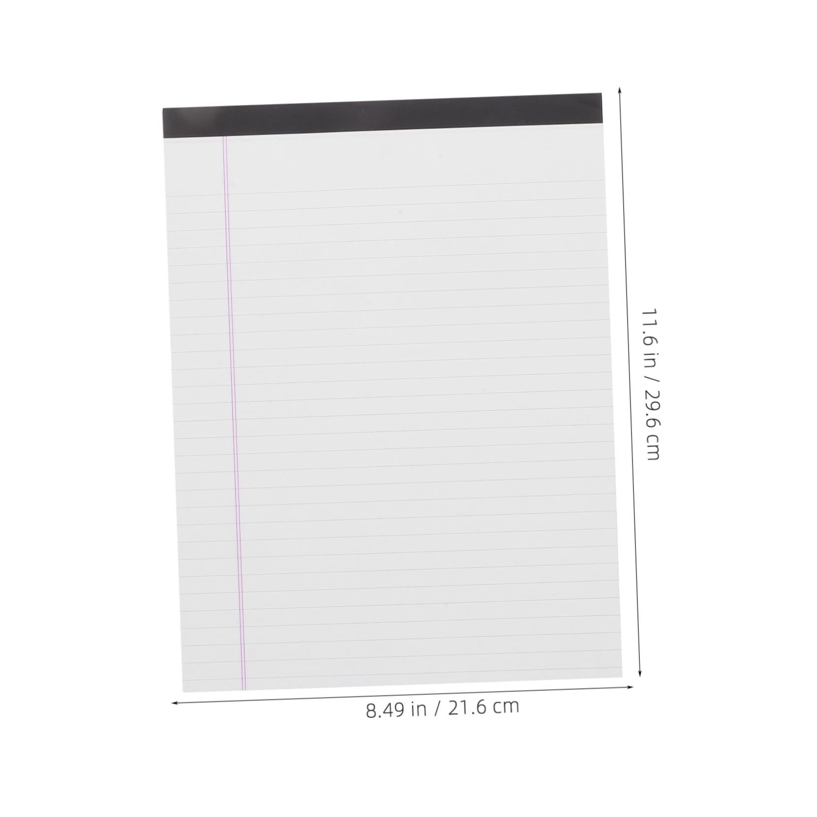 SHOWERORO Blocchi Legali A4 a Righe Larghe 4 Pezzi Retro in Cartone Spesso, Blocco Note Legale Strappo Facile Per Studenti, Carta Resistente All’inchiostro Per Ufficio, Scuola e Casa
