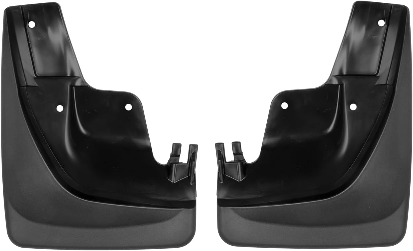 WeatherTech Custom No Drill Splash Guard MudFlaps for Jeep Grand Cherokee, Grand Cherokee - Front Pair (110058), Black