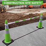8 Pack 28" Traffic Safety Cones, Green Cones Construction Cones - Image 4