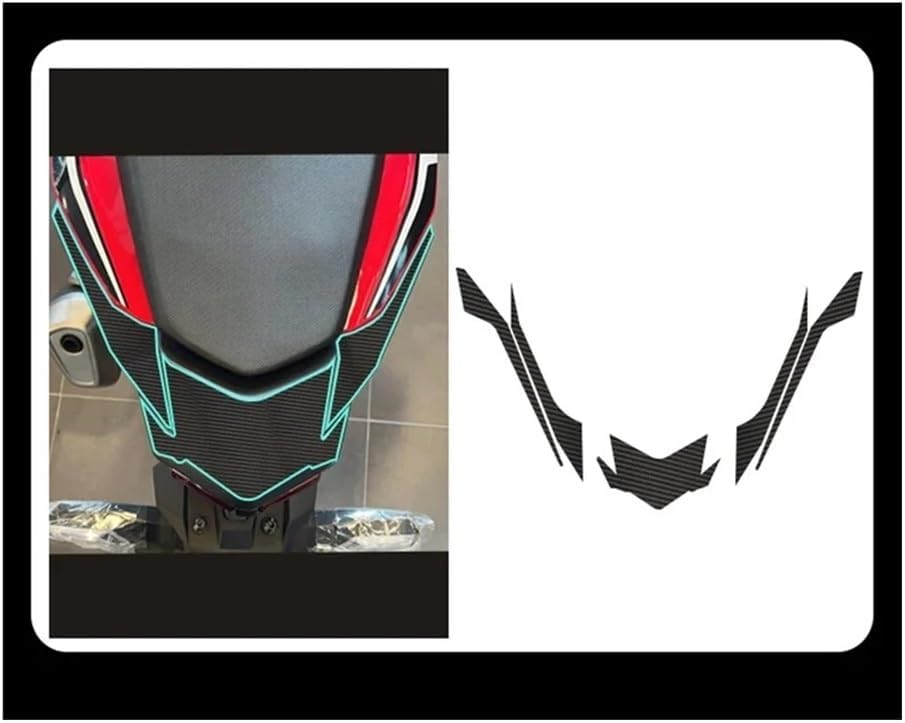 Tank Traction Pad Motorcycle Body Fuel Tank Anti Skid Scratch Rubber Carbon Pattern Protective Sticker Pads for CBR400R CBR 400 R 2022