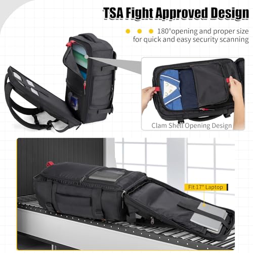 Velaybor 42L TSA Friendly Travel Backpack
