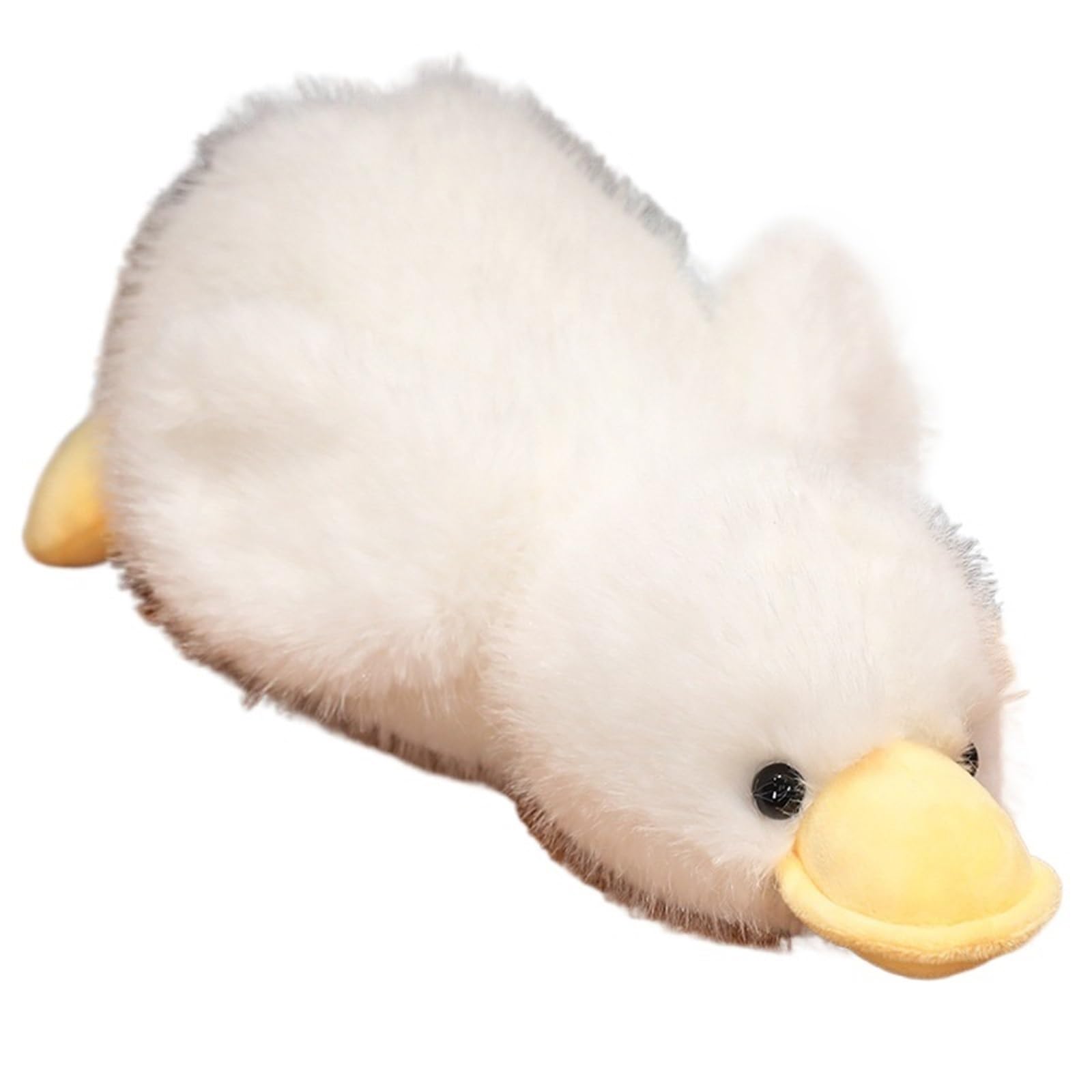 KUKUShining Duck Plush Toy, Cute Stuffed Animal Dolls Soft Fluffy Hugging Pillow Plushie For Kids Adults Perfect(White,30cm/11.8in)