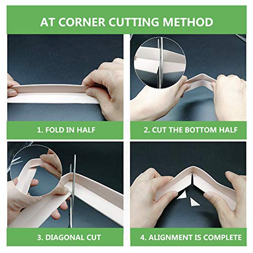 SENKEI Caulk Strip, 2 Pack 1.5" x 10.5Ft Caulk Strip for Bathtub Self