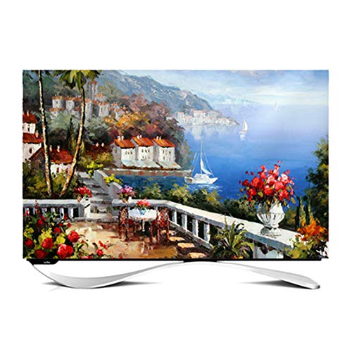 Staubdichte Schutzhülle aus Stoff zum Abdecken des Fernsehgeräts. Verdickung des Unterbildschirms und Sonnenschutz Abdeckung des