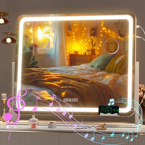 Espejo para maquillaje rectangular 60x50 cm con luz LED