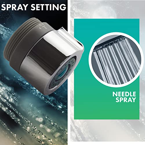 Niagara Conservation N3610CH Tri-Max 1-Spray 0.5-1.5 GPM 1.4-in. Pressure-Compensating Needle-Spray Faucet Aerator Chrome | Bathroom Sink and Kitchen Sink Aerator for Home Improvement - Image 5