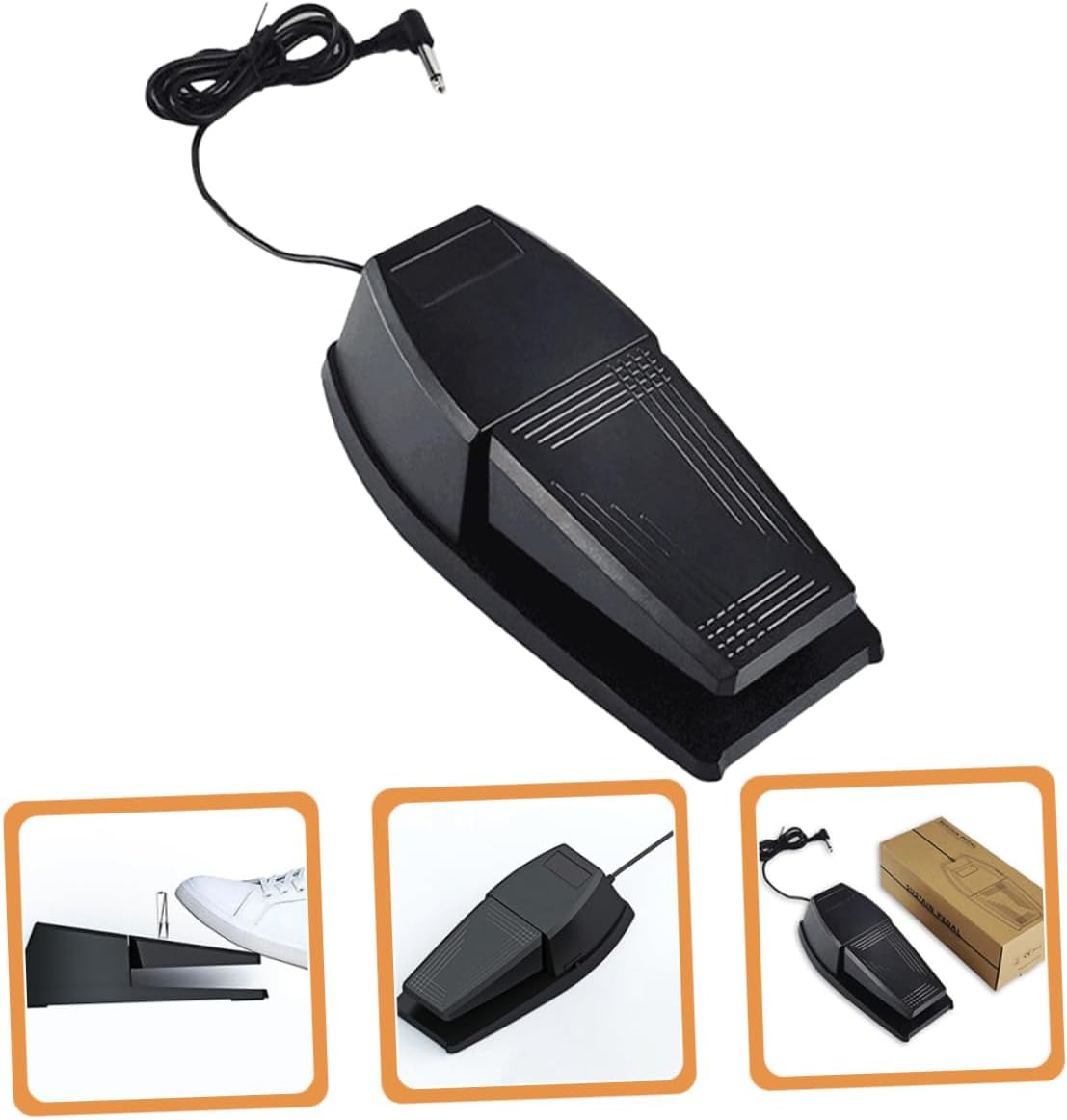 Hemoton Professional Sustain Pedal for Keyboard Non-slip Design Piano Foot Pedal