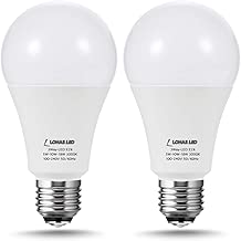 50W/100W/150W Equivalent 3-Way LED Light Bulbs, LOHAS A21 LED Bulb Soft White 3000K 600LM-1250LM-1850LM, E26 Edison Lamps Base for Incandescent Bulbs, Home Lighting, Chandelier Lights, 2Pack - coolthings.us