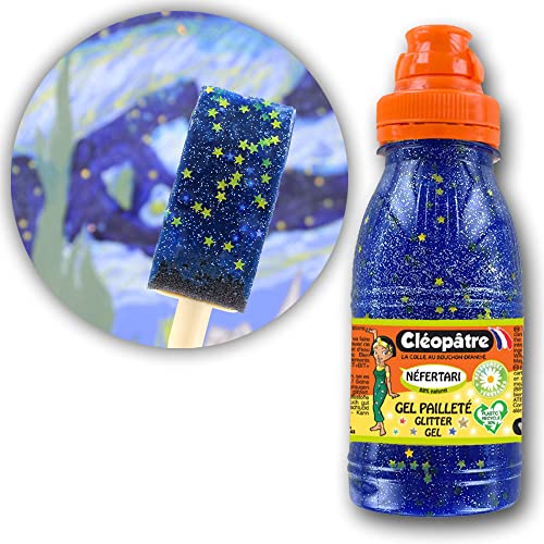 Gels Pailletés Décoratifs Cléopâtre 4x250ml pour customiser sans coller partout