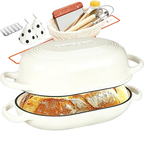 Enameled Cast Iron Dutch Oven for Bread Baking