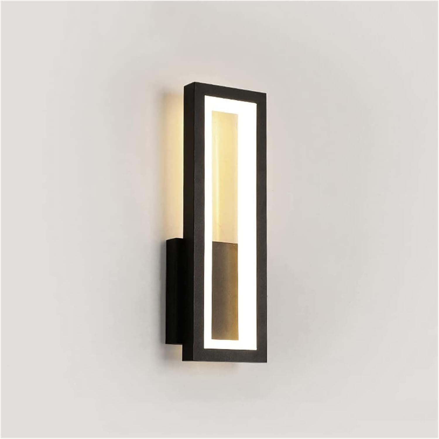 HXYSXHJUO Wall Lamp Light LED Sconce Rectangle Metal 16W Hardwired Lamp, Simple Vanity Lighting Fixtures Indoor Wash Lights, Pendant