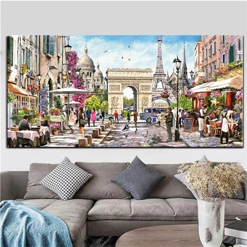 Diamond painting kit complet bâtiment français, un cadeau créatif idéal