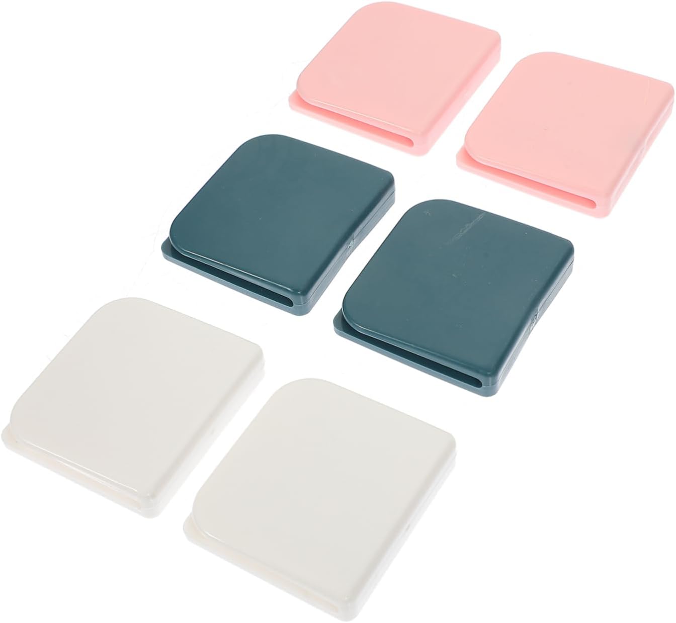 6pcs Bathroom Curtain Clips Plastic Self Adhesive Wall Holders