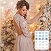 120 PCS Snowflake Temporary Tattoo Stickers Winter Snow Flakes Glitter Tattoos for Kids Adults Christmas Holiday Party Costume Body Face Decorations Supplies (Blue Silver)