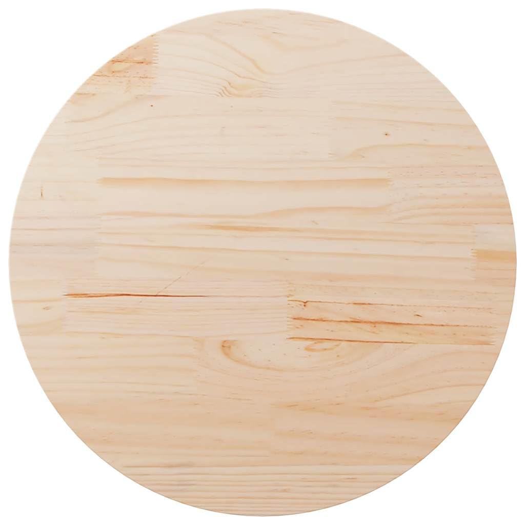 vidaXL Table Top Ø80x2.5 cm Solid Wood Pine