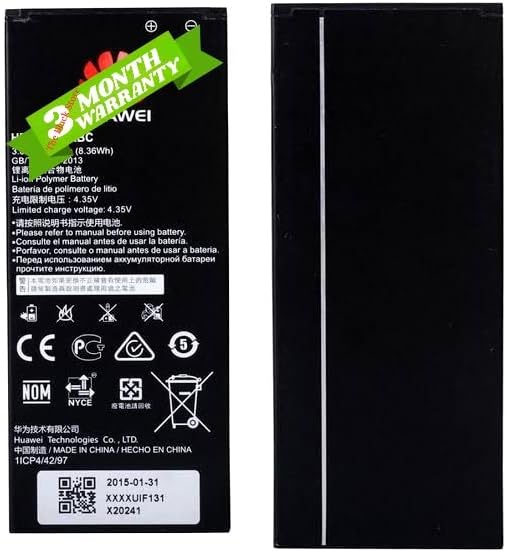 Original HB4342A1RBC-2200mAh Battery for Huawei Honor 4A, 5A, (Y5 2 ii) Y6 with 3 Months Warranty by The Black Store