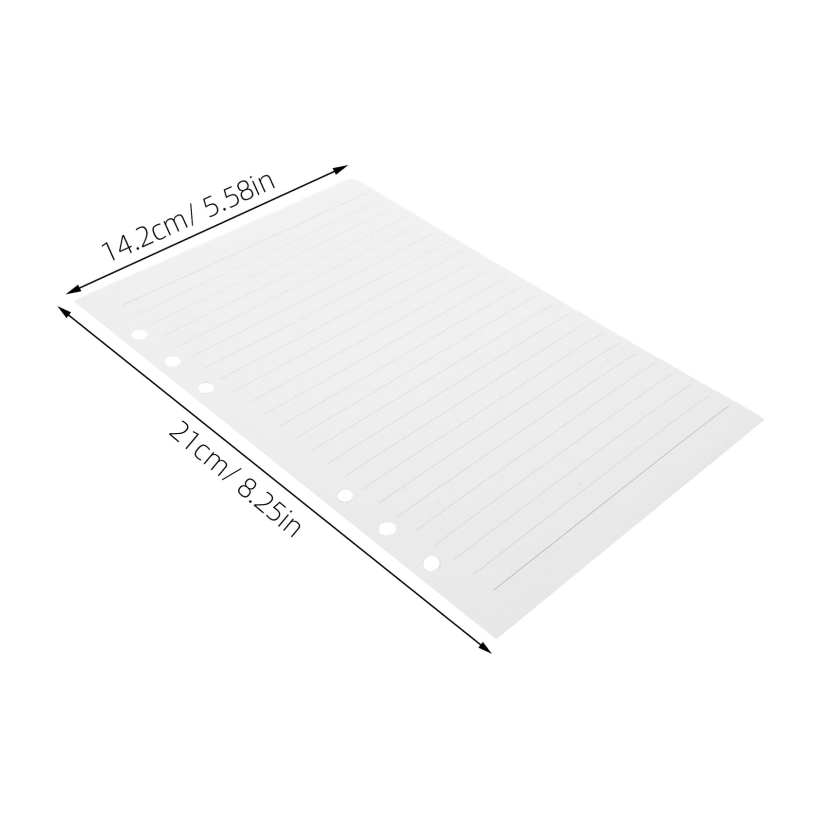 Uonlytech 225blätter Liniertes Einlegepapier Nachfüllpapier Lose für Planer Notizbücher und Tagebücher