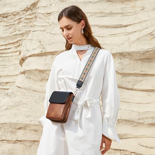 Image of BOSTANTEN Crossbody Bags for Women Cell Phone Purse Leather Wallet Handbags with Card Slots