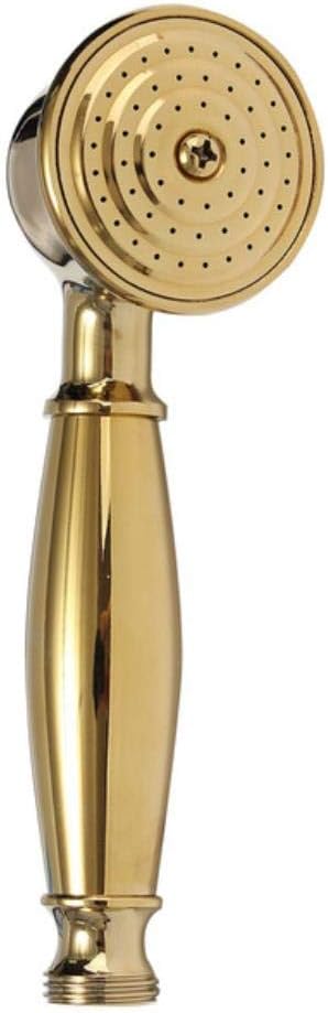 Mingi Copper Antique Bathroom Handheld Shower Home Head for Shower Faucet Telephone Style Hand Held Shower Head for Bathroom Faucet Spray,Titanium golden